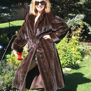 Full length mink coat
